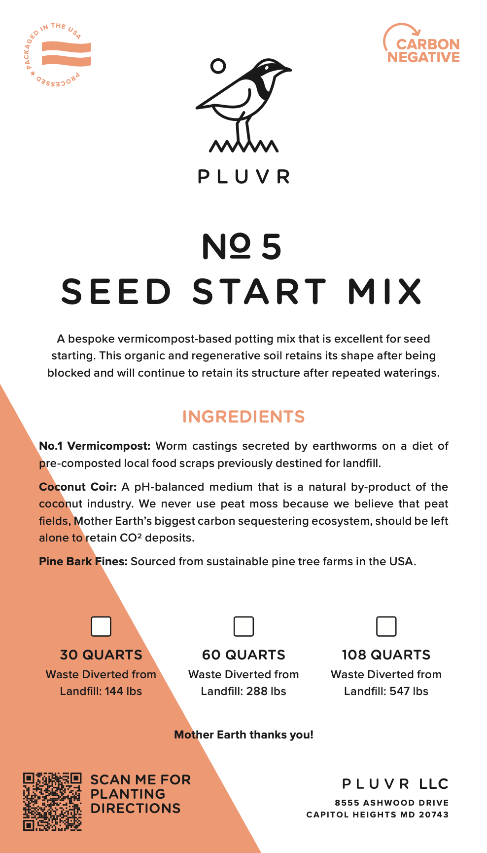 №5 Seed Start Mix - Five Bags